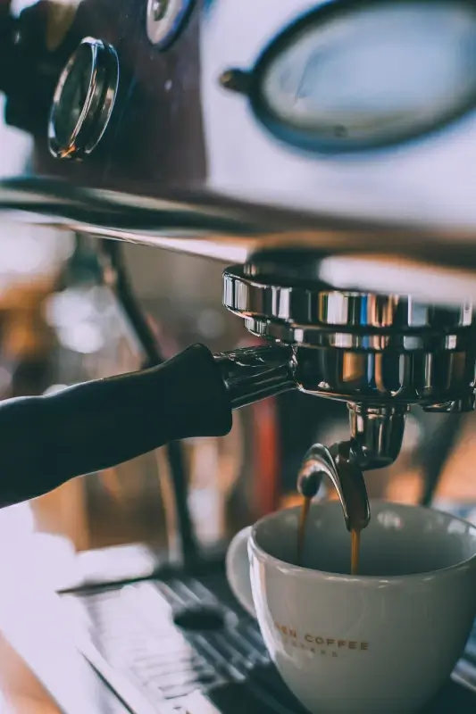 coffee background picture elegant closeup coffee machine pouring 