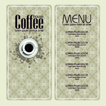 coffee banner and menu design vector