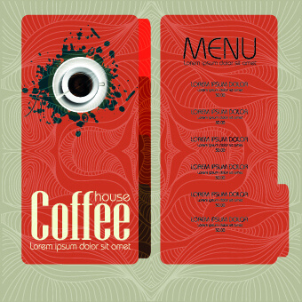 coffee house menu cover design