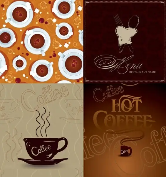 coffee poster vector