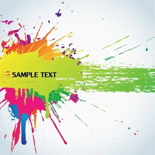 ink background template bright colorful grunge design