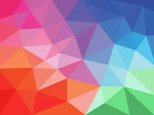 colored geometric shapes art background vector