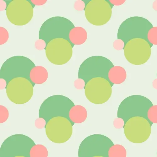 colored round dot vector seamless pattern
