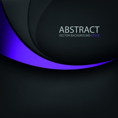 colored wave with black background vector