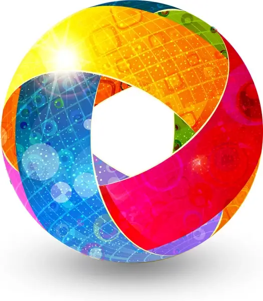 colorful abstract globe