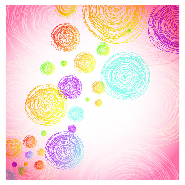colorful circle abstract background