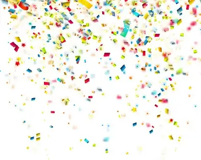 colorful confetti holiday background vector