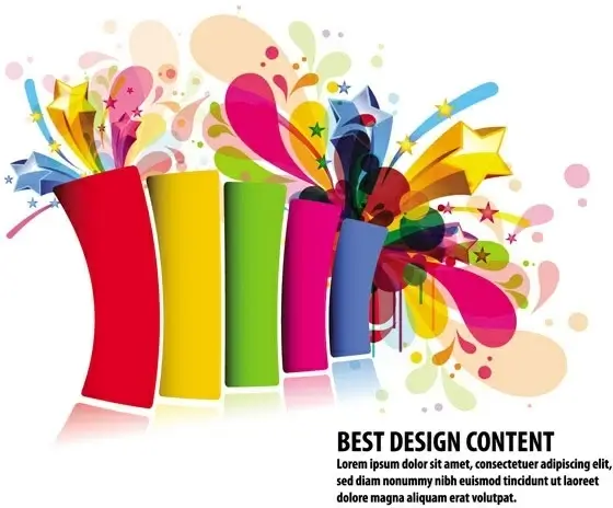 colorful design elements vector 1