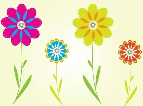 Colorful Flower Vectors