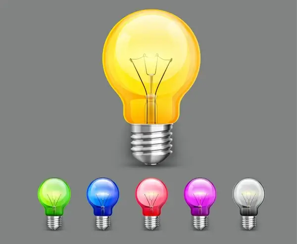 colorful light bulb set