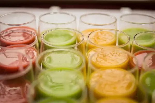 colorful smoothies