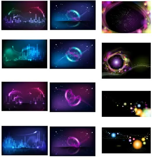 colorful technology background vector graphics