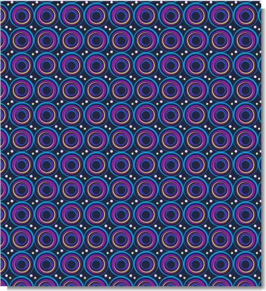 colorful vibrant circle seamless vector pattern