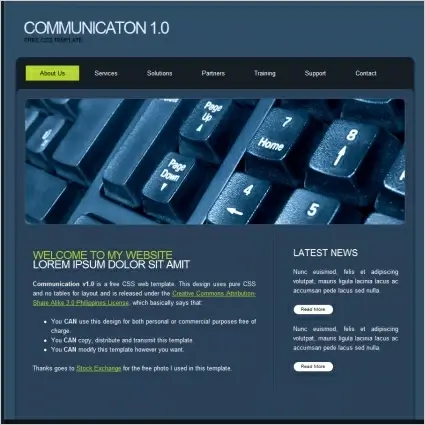 Communicaton 1.0 Template