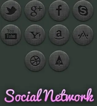 community social network icon psd layered