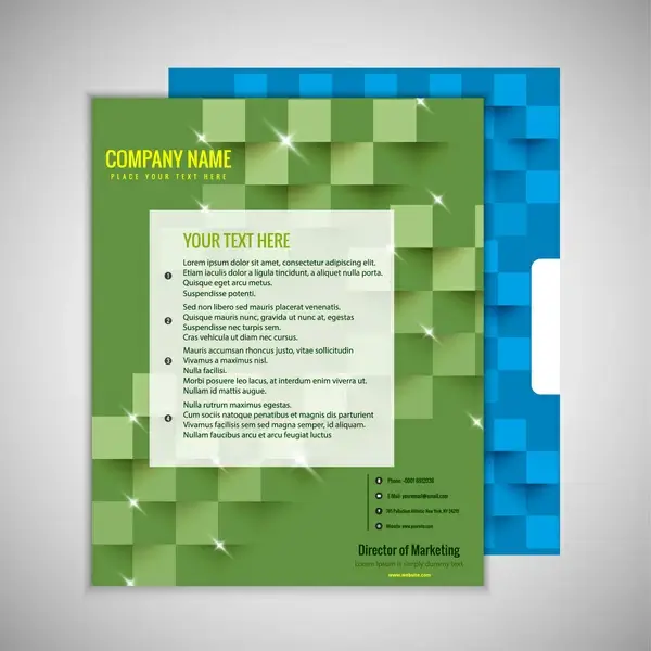 company brochure design with bright modern style