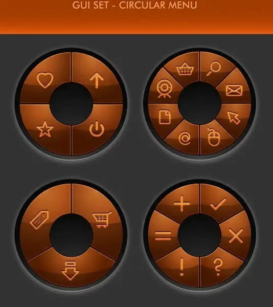 compass button to rotate the disc vector button