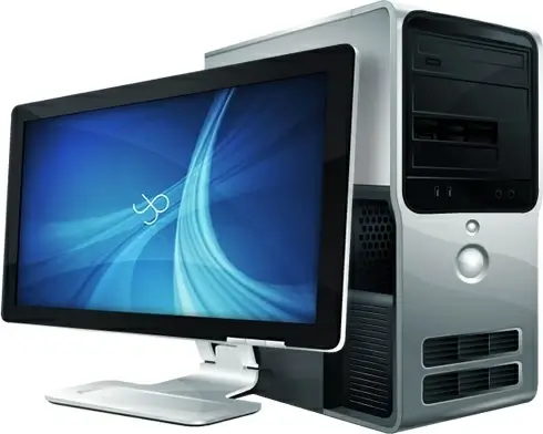 Computer case and LCD monitor