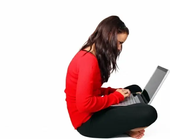 computer female girl