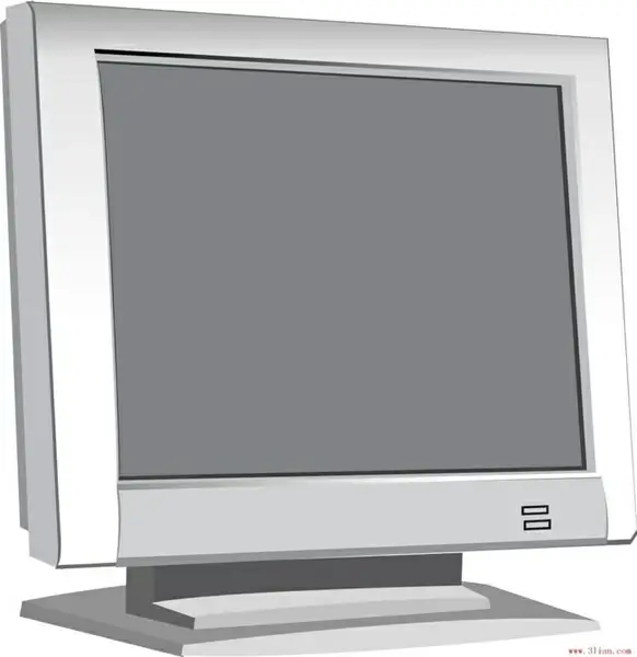 computer lcd monitor vector