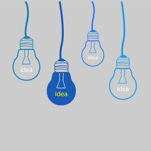 concept bulb design vector