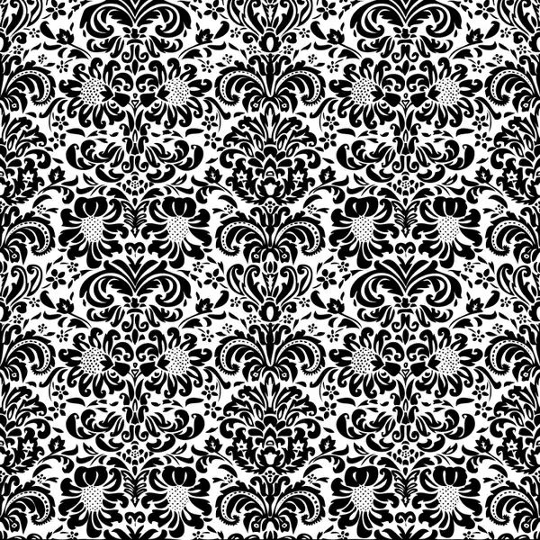 decorative pattern template black white classic floral shapes