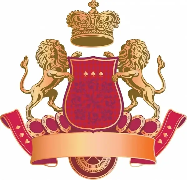 premier label design elements elegant luxury heraldic icons
