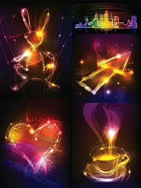 cool vector graphics symphony of light