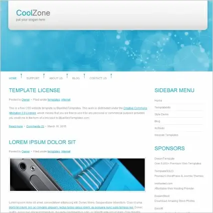 Cool Zone Template