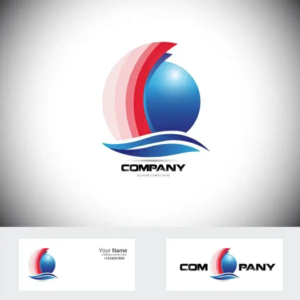 corporate logo design vector illustration