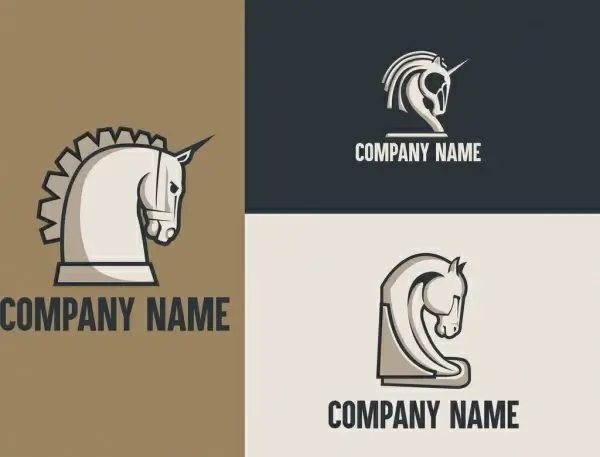 corporate logotypes horse icon design