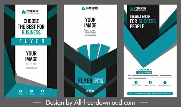 corporate posters templates modern technology decor