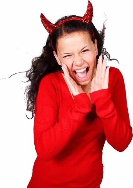 costume screaming demon