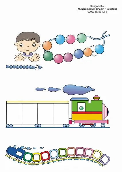 counting kid math train toy