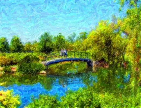 couple on bridge 