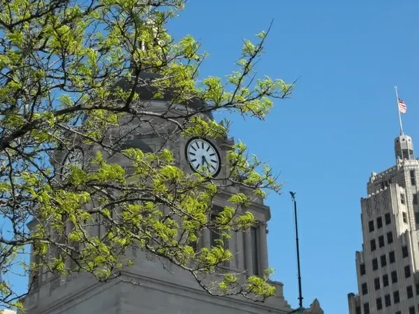 court house clock