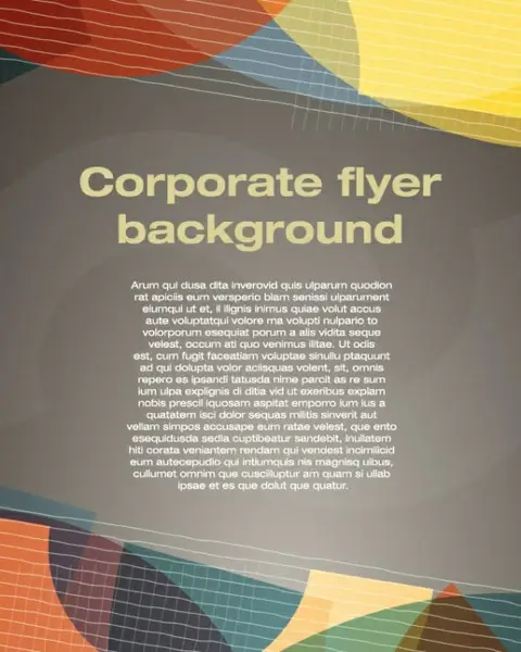 covers of corporate flyer vector background