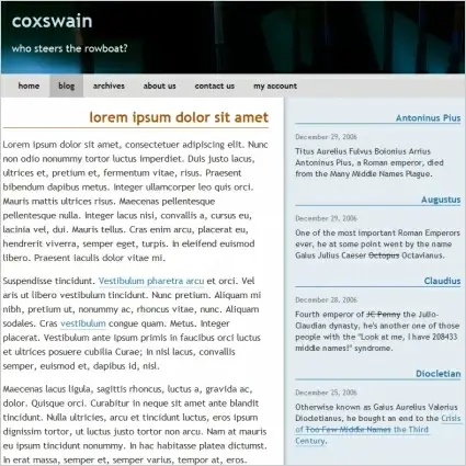 Coxswain Template