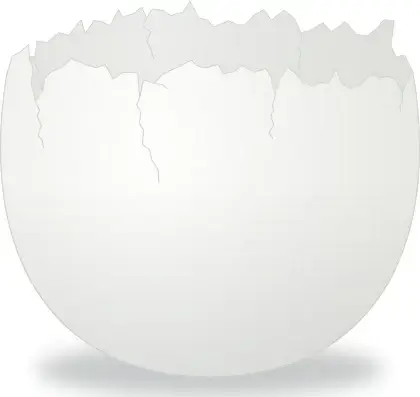 Cracked Egg clip art