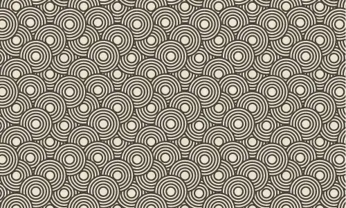 Crazy Circles Free Seamless Pattern 