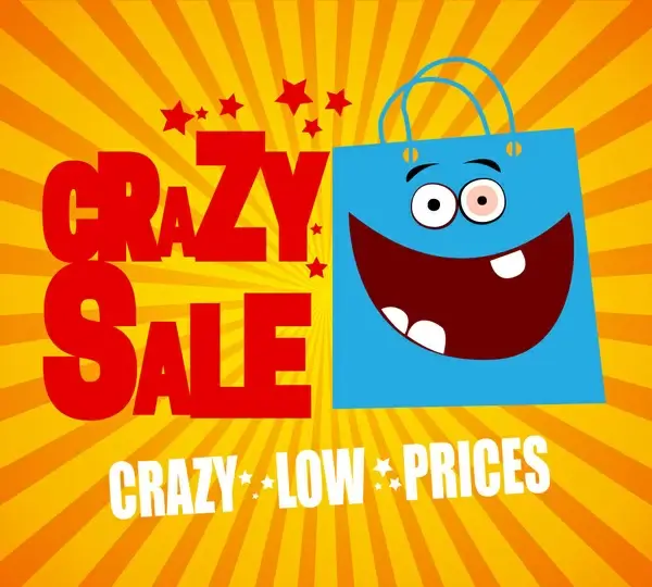 crazy sale promotion poster