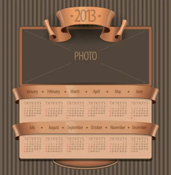 creative13 calendar design art vector set