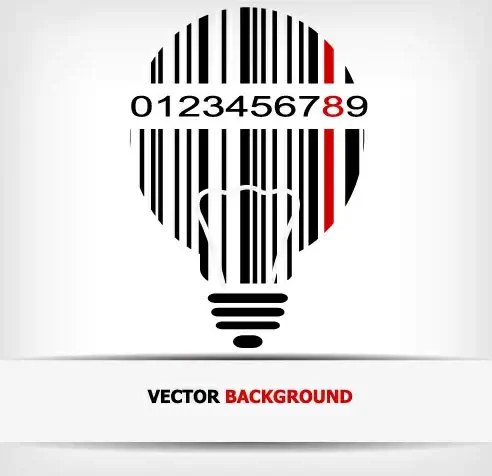 creative barcode background vector set