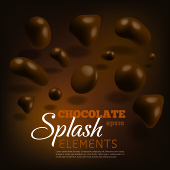 creative chocolate vector background illustration