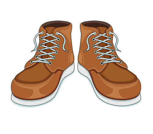 creative low shoe vector graphics