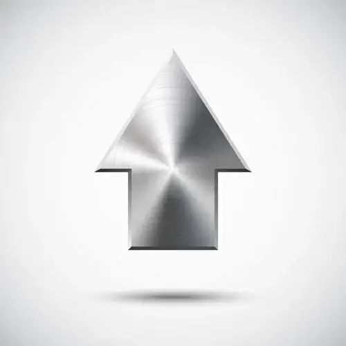 creative metal arrow design elements vector