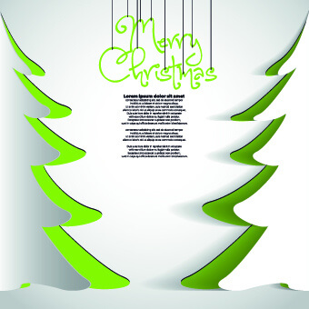 creative origami christmas elements backgrounds vector