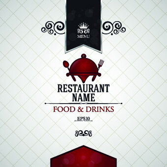 creative restaurant menu covers vector graphic