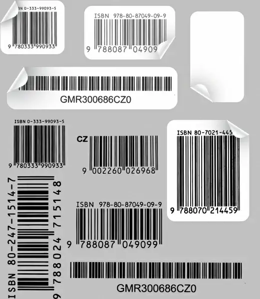 barcode templates modern black white sketch