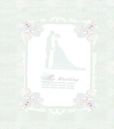 creative wedding backgrounds design vector